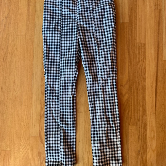 XOXO Gingham Twill Stretch Pants - Picture 2 of 3